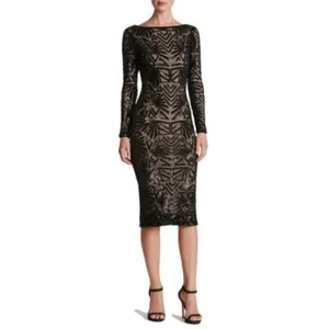 Dress the Population Women's Emery Sequin Dress, Black Size L - Picture 1 of 1
