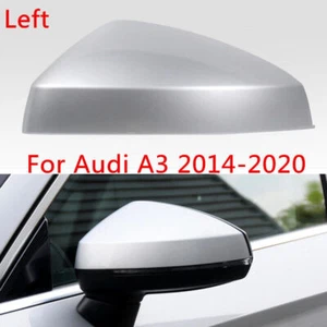 Cubierta de espejo retrovisor lateral izquierdo plateado para Audi A3 2014-2020 - Imagen 1 de 5