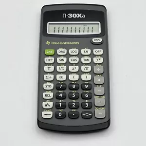 Calculadora científica Texas Instruments TI-30Xa con cubierta - Probada y funciona - Imagen 1 de 13