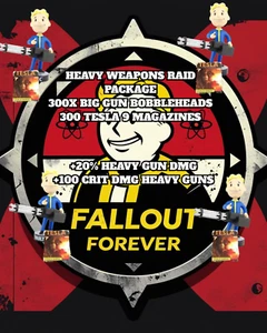 FALLOUT 76 [PC] Big Guns Bobblehead & Tesla 9 Magazine HEAVY WEAPONS PACKAGE - Picture 1 of 2