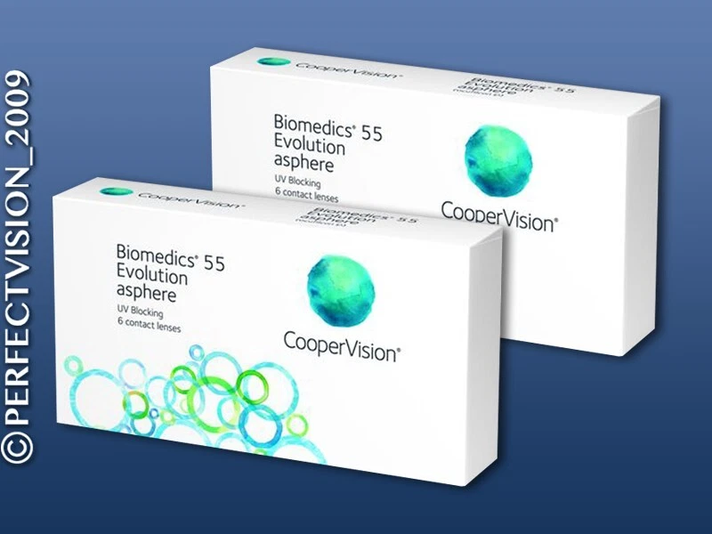 2x6 BIOMEDICS 55 EVOLUTION Kontaktlinsen Monatslinsen CooperVision Neu&OVP