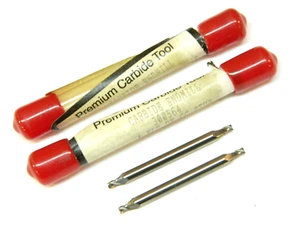 2 fraises d'extrémité de coupe centrale carbure PREMIUM 300564 5/64" carbure solide 4 flûtes - Photo 1/7