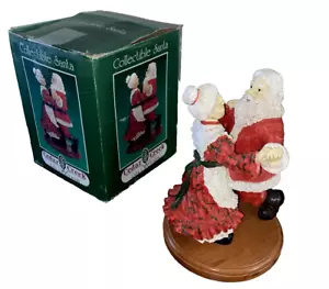 Cedar Creek Collection Kirklands Babbo Natale Mr & Mrs Claus Dancing 8,5" Natale - Foto 1 di 13