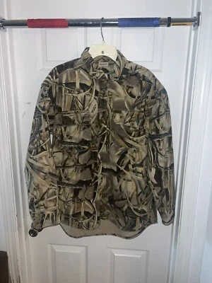 WOOLRICH Realtree Hardwoods Camo Hunting Heavy Outdoor Shirt XL                Z - Image 1 of 3