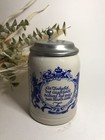 Chope à bière grise avec couvercle - 0,5L - Allemande