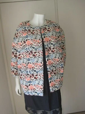 REDUCED FOR QUICK SALE M & S Per Una Willow Floral Jacquard Jacket UK 16 rrp £79 - Image 1 of 4