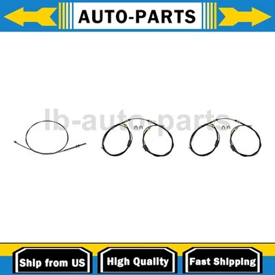 Front Rear Parking Brake Cable 3x For 1955 1956 1957 Chevrolet Bel Air 4.3L - Image 1 of 4