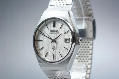 Vintage [N MINT] Seiko king Quartz 4822-8120 Silver Dial Men's Watch From JAPAN - Image 1 of 4