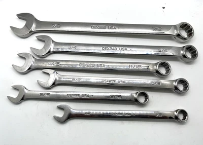 Juego De Llaves De Combinción De 6 Piezas Snap On Cromo - Imagen 1 de 2