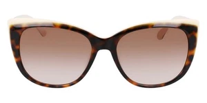 Draper James DJ7036 Sunglasses Tortoise Ivory Cat Eye 57mm New 100% Authentic - Picture 1 of 7