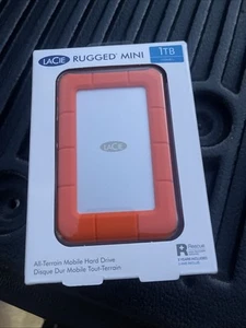 LaCie Rugged Mini 1TB USB 3.0 External Portable Hard Drive New - Picture 1 of 1