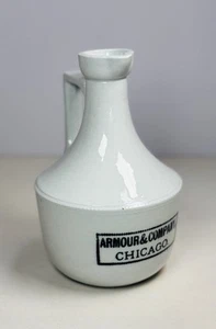 Armour Company stoneware jug, rustic pottery, Chicago advertising - Picture 1 of 4