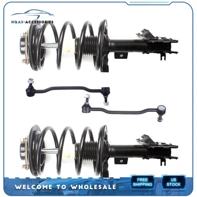 4PC Front Quick Install Strut & Sway Bar Link Kit For NISSAN MAXIMA 2004-2008 Foto 1 de 4