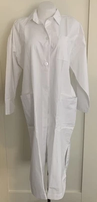 White Sister Lab Coat White Size 14 Large Pockets Quality Workwear - Image 1 of 4