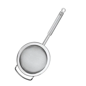 Rosle Stainless Steel Round Handle Fine Mesh Kitchen Strainer, 6.3-inch - Picture 1 of 2