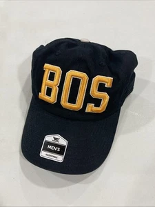 Boston Bruins Vintage Logo NHL Black Fan Favorite Clean Up Adjustable Hat NEW - Picture 1 of 6