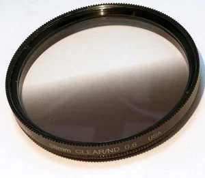 Tiffen 58mm Clear / ND 0.6 graduated Filter USA half frame neutral density - Picture 1 of 9