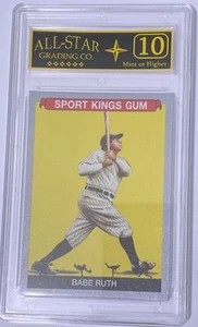 BABE RUTH 2023 SPORTKINGS GELB VAR. KARTE #144 SILBERRAND ASG 10 POSTFRISCH #7 - Bild 1 von 6