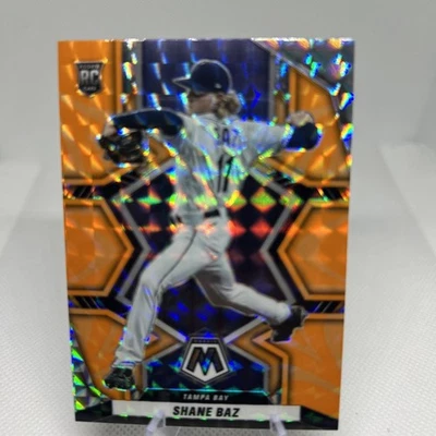 2022 Panini Mosaic - Rookies Shane Baz Reactive Orange Mosaic Prizm (RC) S488 - Image 1 of 4