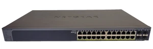 Netgear ProSafe GS728TP 24-Port Gigabit PoE Smart Switch & 4x SFP Power Tested - Afbeelding 1 van 6