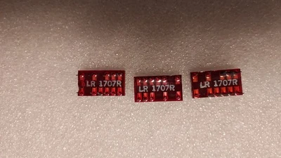 Lote de 3 Pantalla LED Inteligente Lógica Epoxi Hexadecimal 4x7 Roja LR1707R TIL311 Foto 1 de 2