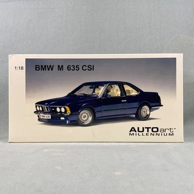 BMW M 635 CSI Auto Art Millennium Modelo Coche Escala 1:18 Azul Real Autoart Sellado Foto 1 de 4