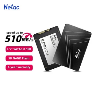 Netac 256GB SSD interne Festplatte 2,5 Zoll SATA III 6Gb/s Solid State Drive - Afbeelding 1 van 11