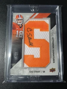 Cole Stoudt - Upper Deck 2015 - Clemson - Lettermen Signatures - Auto - /25 - Bild 1 von 5
