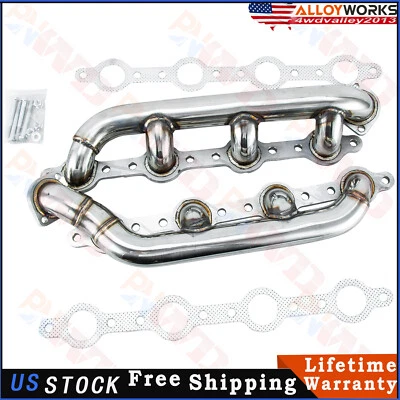 SS Headers Manifolds For 1999-2003 Ford F250 F350 F450 F550 Powerstroke 7.3L Foto 1 de 4