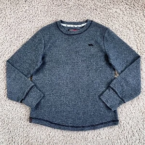 TONY HAWK Dark Gray Ribbed Knit Long-Sleeve Crew Neck Shirt Boy L 7 Cotton Blend - Picture 1 of 13