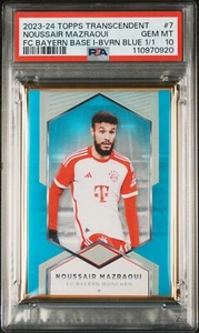 Topps Transcendent Noussair Mazraoui 1/1 PSA 10 GEM MINT #FCB-7 - Picture 1 of 2