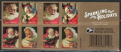 Mint US Sparkling Holidays Booklet Pane of 20 Forever Stamps Scott# 5335b (MNH) - Image 1 of 2