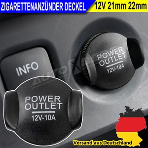 Zigarettenanzünder Deckel 22mm 21 mm Abdeckung Blende Steckdose Deckel 12V - Picture 1 of 7