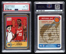 2003-04 Bazooka Gold LeBron James #276 PSA 8 Rookie RC