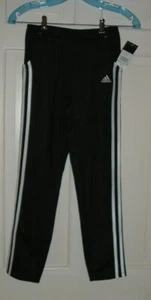 SALE: New With Tags, Adidas Kids Size M (10-12) Black Polyester Athletic Pants - Picture 1 of 7