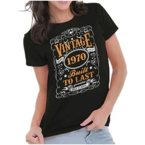Vintage Genuine 1970 Birthday Built To Last Graphic T Shirts for Women T-Shirts - Picture 1 of 17