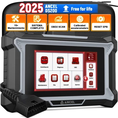 ANCEL DS200 OBD2 Car Diagnostic Tool All System Tester Scanner EGR AdBlue DPF US - Bild 1 von 4