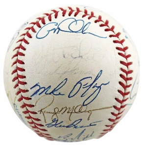 1992 Orioles (25) Oates, Tettleton, Ripken +22 Signed Oal Baseball BAS #AB92996 - Picture 1 of 7