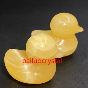 1 pieza Geoda Natural Pato Calavera Cuarzo Cristal Pato Estatuillas Reiki Sanación 1.5" - Imagen 1 de 12