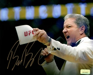 Bruce Buffer foto firmata a mano 8x10 autografo ottagonale annunciatore UFC MMA #WHT - Foto 1 di 3