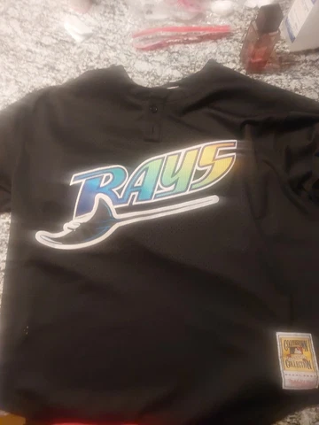 Wade Boggs Tampa Bay Devil Rays Mitchell & Ness Authentic Batting Practice 2XL Cover