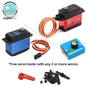 Digital Servo 20kg 35kg hohes Drehmoment Vollmetallgetriebe Wasserdicht - RC 1/8 1/10 - Bild 1 von 18