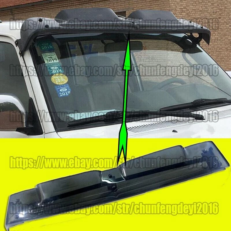 For Toyota Land Cruiser Prado LC90 FJ95 3400 1996-2002 Front Spoiler Sun Visor - Image 1 of 4
