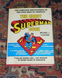 THE GREAT SUPERMAN BOOK BY MICHAEL FLEISHER - 1978 - HARDCOVER - LOOK! - Picture 1 of 2