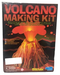 KidzLabs Volcano Making Kit - Mold & Model, Plaster & Paint, Reusable New Sealed - Picture 1 of 12
