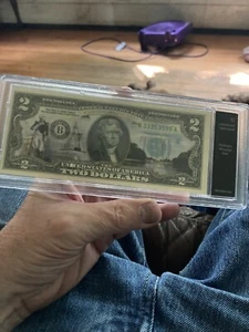 Bradford Exchange Stempelglanz 2 $ Washington Monument Note - Bild 1 von 4