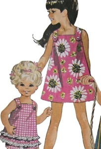 1960s A Line Dress Sundress Pinafore Knickers Simplicity 7709 Sewing Pattern - Picture 1 of 3