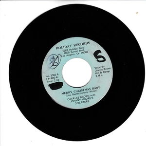 CHARLES BROWN WITH JOHNNY MOORE'S 3 BLAZERS VG 45 RPM REISSUE - Foto 1 di 2