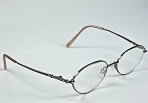 Elle Silber/Bunt Metall Vollrand Oval 50-18-130 Brille NUR GESTELL - Bild 1 von 11