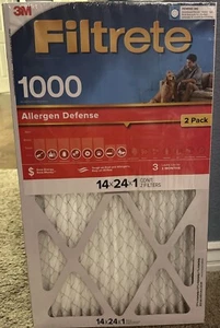 2 Stück Filtrete 14x24x1 Luftfilter, MPR 1000 MERV 11, Allergenabwehr - Bild 1 von 2